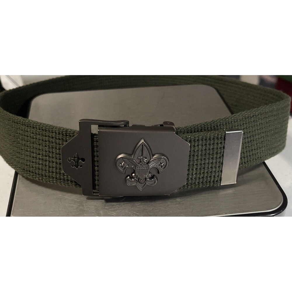 Boy Scouts of America BSA Web Belt & Buckle PO#200159344 Size 32" S/M